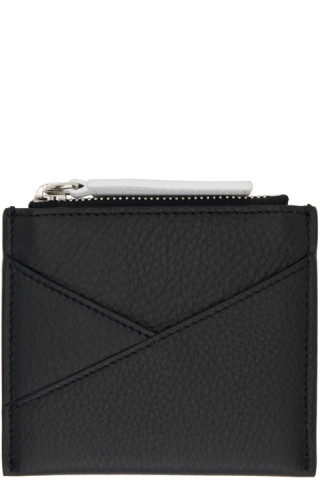 MM6 Maison Margiela: Black Triangle 6 Card Holder | SSENSE Canada