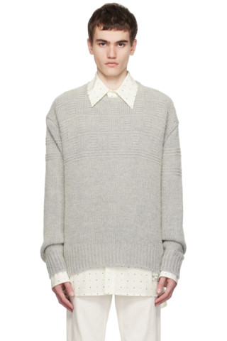 MM6 Maison Margiela: Taupe Crewneck Sweater | SSENSE