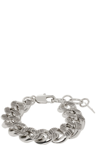 Marc Jacobs Silver Monogram Chain Link Bracelet Marc Jacobs