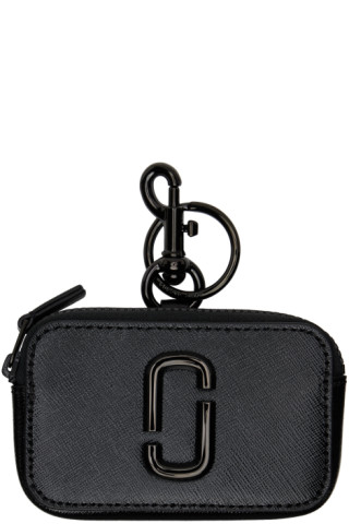 Marc Jacobs Snapshot Nano Leather Pouch in Black