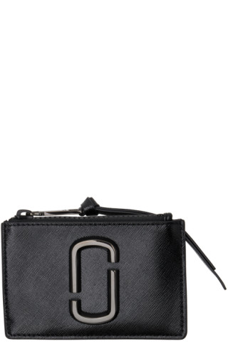 SSENSE Marc Jacobs Black 'The Logo Strap Snapshot' Bag 325.00