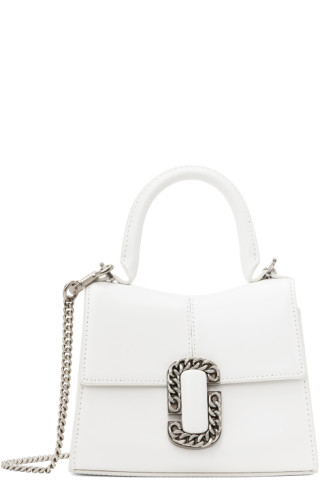 Marc Jacobs: White Mini 'The St. Marc' Bag | SSENSE