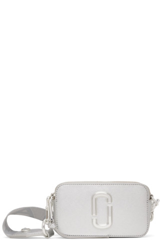 The Marc Jacobs The Snapshot DTM White in Saffiano Leather with Silver-tone  - US