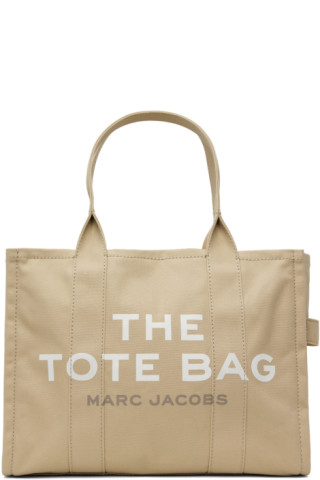 Marc Jacobs: ベージュ ラージ The Tote Bag トートバッグ | SSENSE 日本