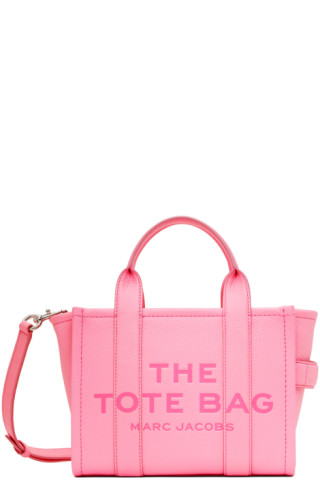 Marc Jacobs: Pink 'The Leather Small' Tote | SSENSE