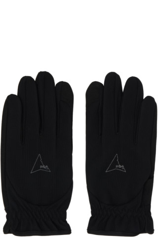 Black Technical Gloves by ROA on Sale