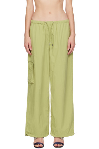 Saks Potts: Green Esther Trousers | SSENSE