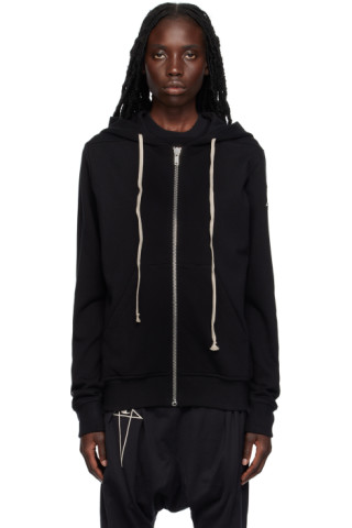 Rick Owens: Black Champion Edition Jason's Hoodie | SSENSE