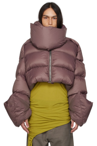 Rick Owens: パープル Babel Mountain ダウンジャケット Rick Owens: パープル Babel Mountain ダウンジャケット