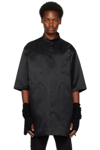 Black Magnum Shirt by Rick Owens on Sale