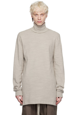 Off-White Surf Turtleneck by Rick Owens on Sale