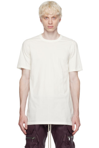 カラーホワイト新品　21SS RICK OWENS LEVEL TEE  ホワイト