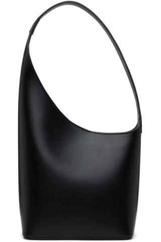 Black Demi Lune leather shoulder bag