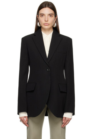 Jil Sander: Black Tailored Blazer | SSENSE