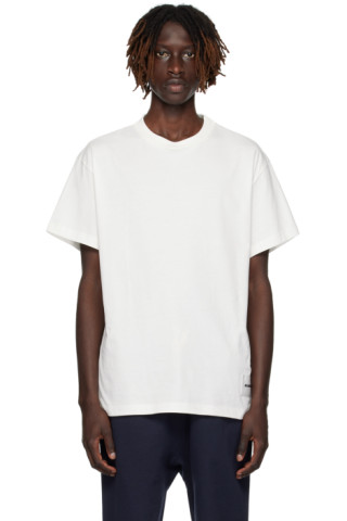 Jil Sander: ホワイト Tシャツ 3枚セット | SSENSE 日本