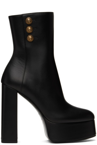 Balmain: Black Brune Boots | SSENSE