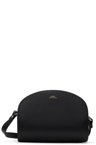 Demi Lune Mini Shoulder Bag in Black - A P C