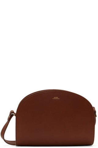 Demi-Lune Hobo Bag - A.P.C. - Hazelnut - Leather