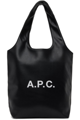 A.P.C.: ブラック スモール Ninon トートバッグ | SSENSE 日本