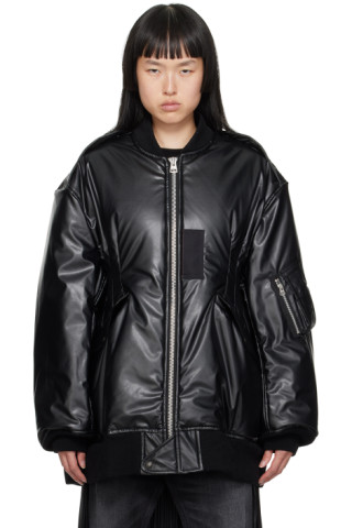 2023AW☆JUNYA WATANABE フェイクレザージャケット XS 黒 232253F058000_1.jpg
