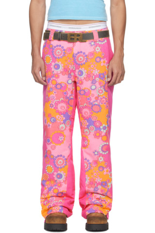RONRON ♥ WALFFLE FLORAL TRACK PANTS /追跡付 232260M191019_1.jpg