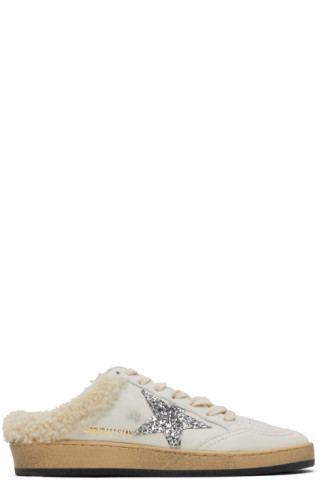 Golden Goose: White Ball Star Sabot Sneakers | SSENSE