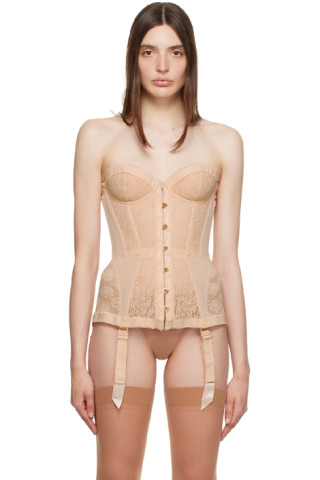 Lingerie set Agent Provocateur Beige in Cotton - elasthane - 40377570