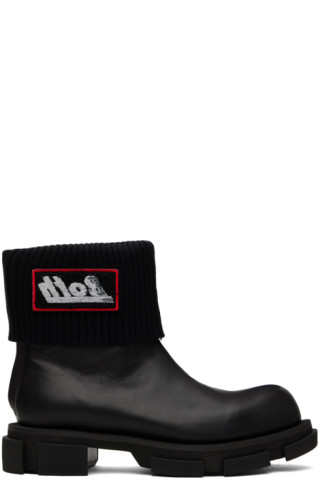 Black Gao Mid Chelsea Boots by both on Sale