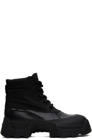 Proenza Schouler: Black Stomp Boots | SSENSE