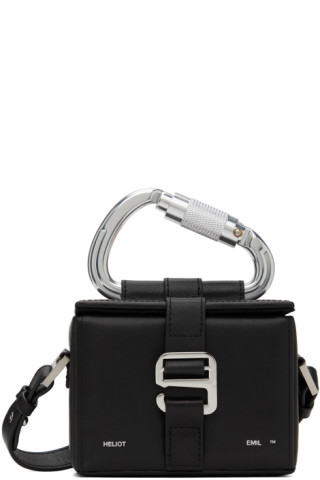 Black Mini Crossbody Bag by HELIOT EMIL on Sale