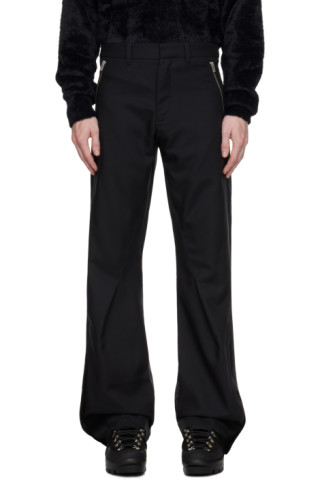 Black Amalgamate Trousers by HELIOT EMIL on Sale