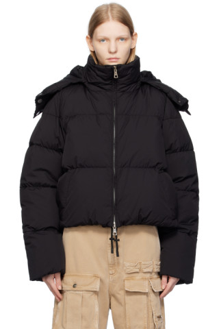 Black Otaria Down Jacket by Sportmax on Sale