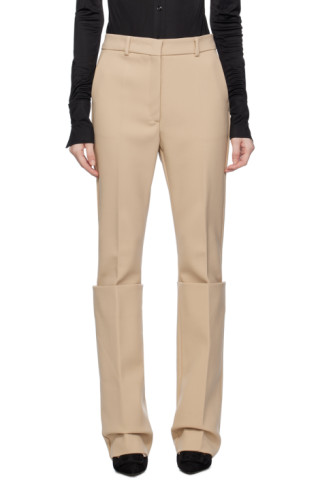 【関税込み】Sportmax ベージュ トラウザーズ 232301F087011_1.jpg