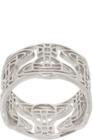 Silver Rings Devon Vivienne Westwood: Silver Devon Ring | SSENSE UK