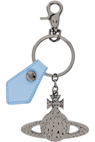 Vivienne Westwood - Silver Hammered Orb Keychain