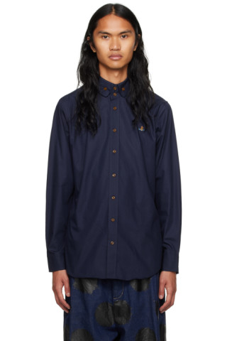 Navy Krall Shirt by Vivienne Westwood on Sale