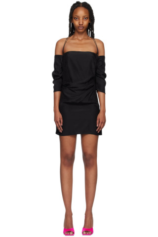 【関税込み】Gauge81 ブラック Samaca ミニドレス Black Samaca Minidress by Gauge81 on Sale