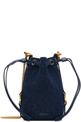 Chloé Marcie Micro Denim Bucket Bag