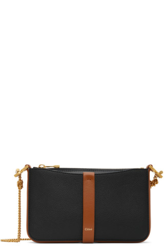 Chloé: Black & Brown Marcie Bag | SSENSE Canada