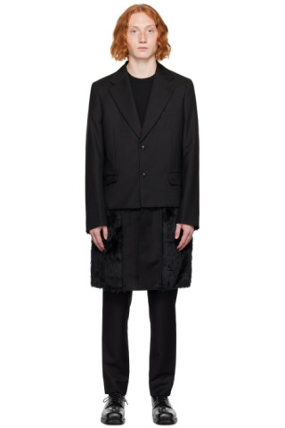 Comme des Garçons Homme Plusのブラック レイヤード フェイク