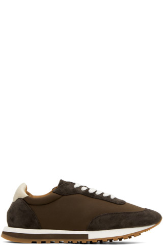 The Row: Brown Owen Sneakers | SSENSE