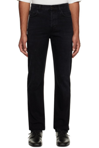 The Row: Black Carlisle Jeans | SSENSE