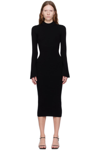 Black Marmont Midi Dress by The Garment on Sale