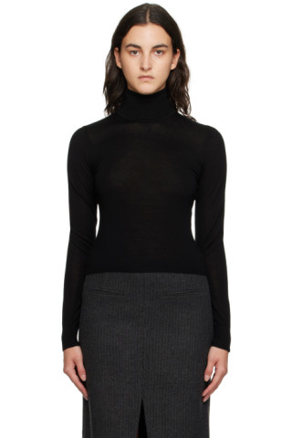 The Garment: Black Bergen Turtleneck | SSENSE