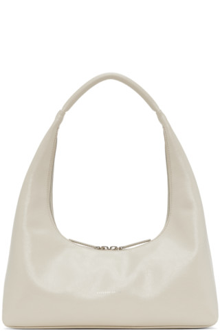 Marge Sherwood Off-White Medium Crinkled Shoulder Bag