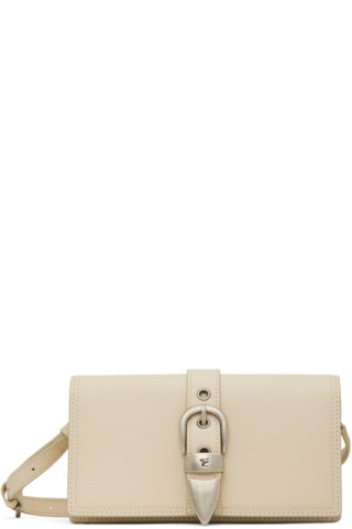 Marge Sherwood Off-white Buckle Bag in Black