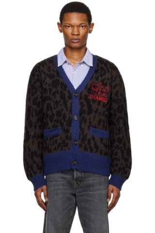 Thames MMXX. - Brown u0026 Blue Carnivore II Cardigan