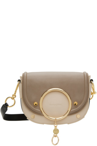 Beige & Gray Mara Bag by See by Chloé on Sale