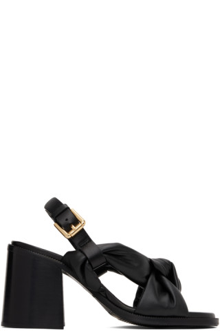 【関税込み】See by Chloe ブラック Spencer ヒールサンダル See by Chloéのブラック Spencer ヒールサンダルがセール中