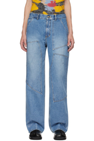 Blue Coated Jeans by Andersson Bell on Sale